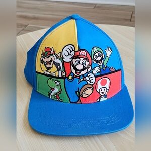Nitendo Super Mario Men's Snapback Hat  Onesize..